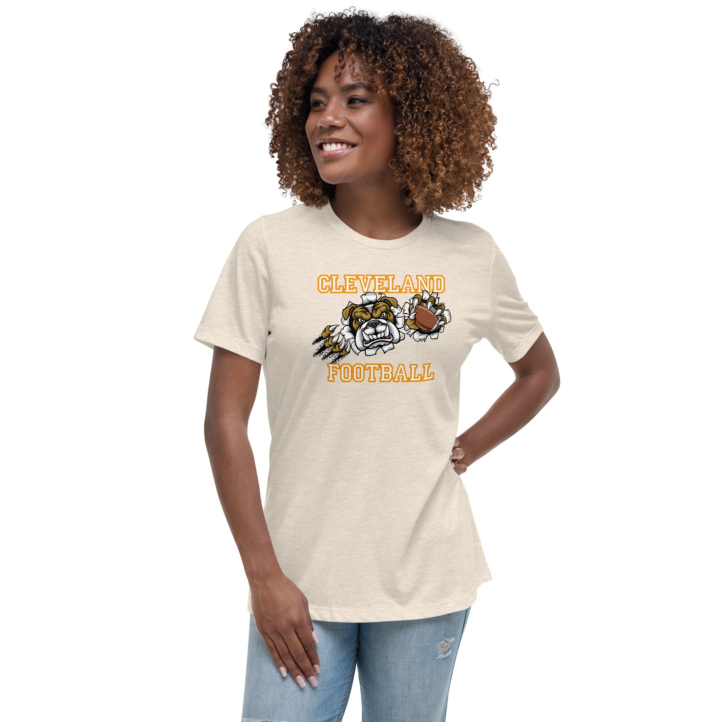 Cleveland Football Women's Relaxed T-Shirt